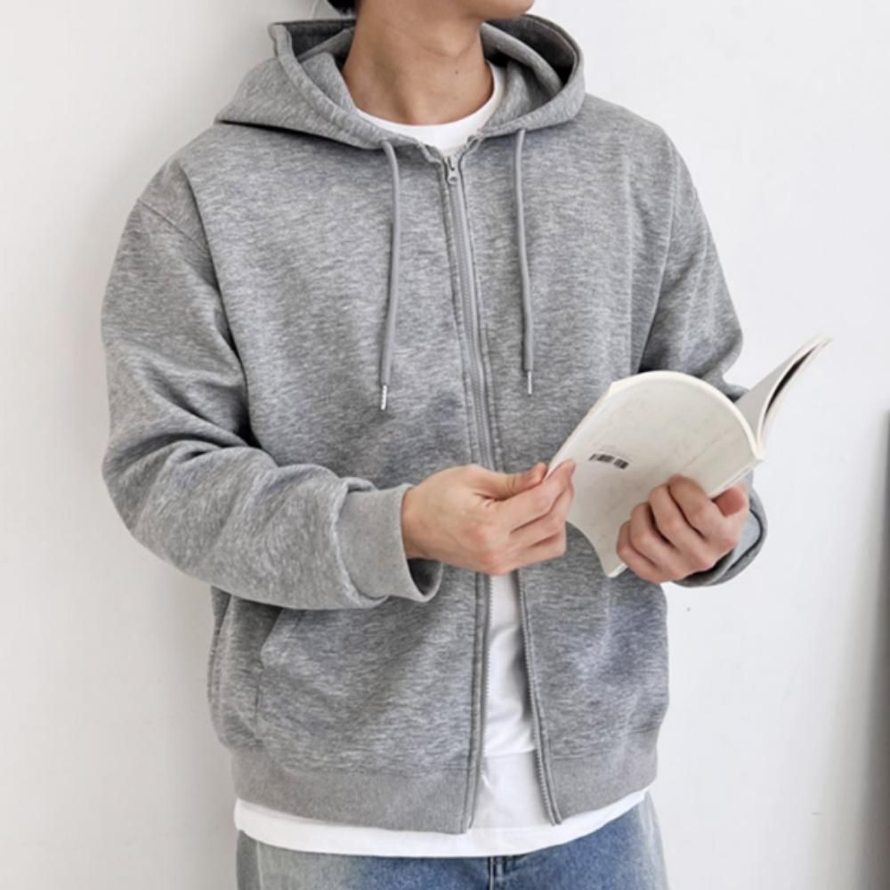 남자 투웨이 후드 집업 오버핏 봄 가을 겨울 데일리룩