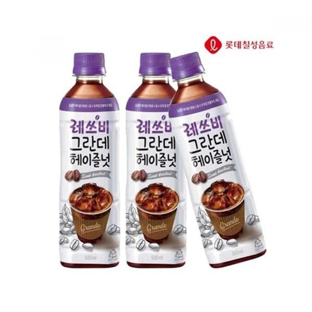 500ml 액상커피 그란데 X 레쓰비 DAE 12개 헤이즐넛