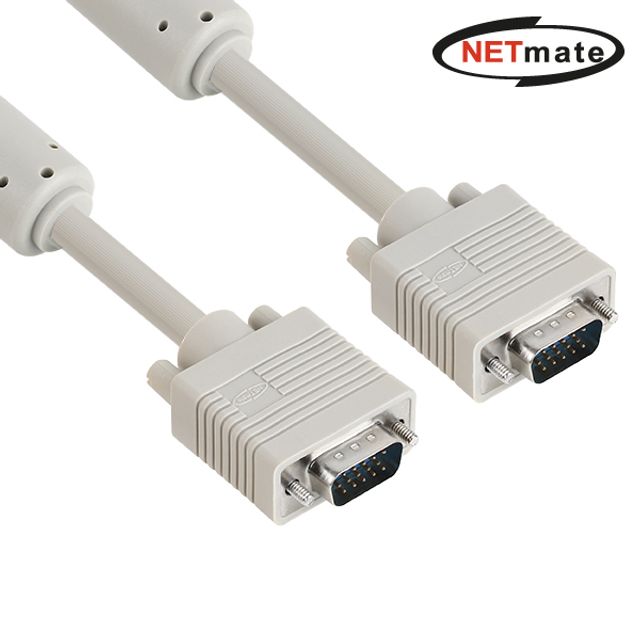 (Netmate) RGB 3+6 VGA 모니터 케이블 30M(베이지)