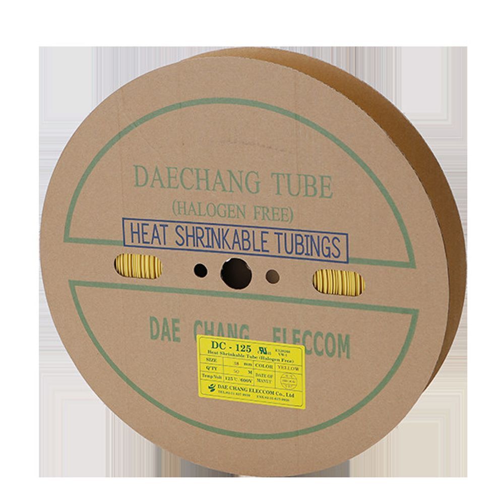 수축튜브 38MM 50M 황색 1롤