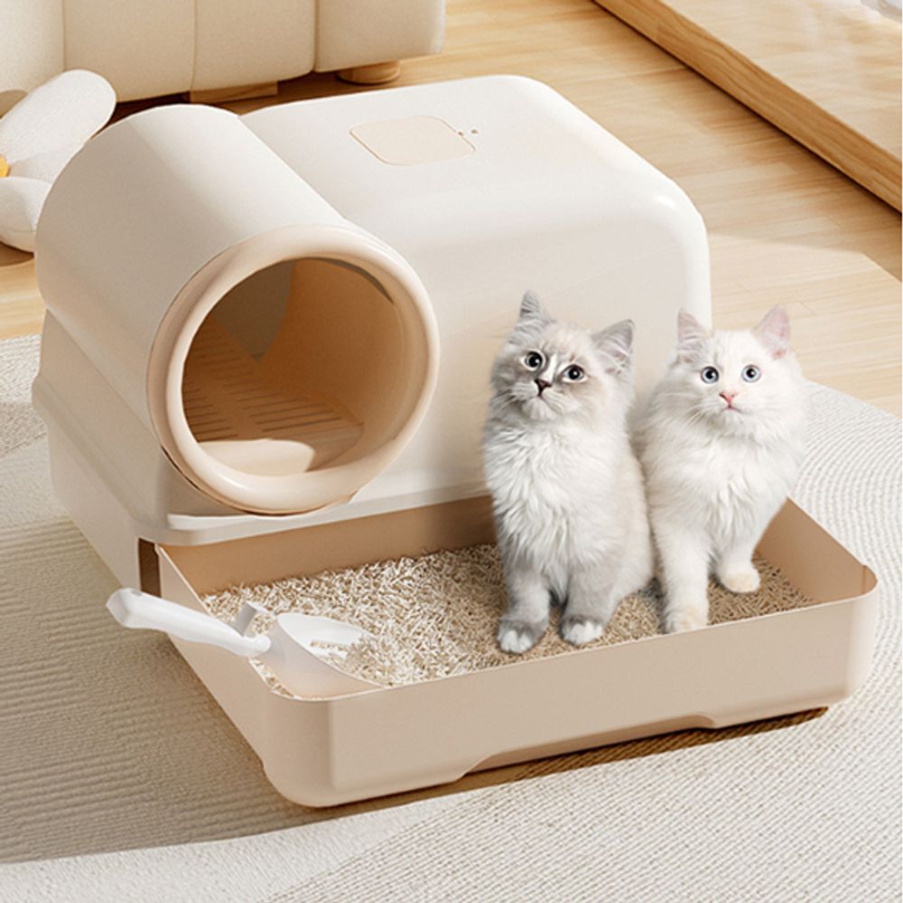 고양이 알파복도 화장실 1P 빅사이즈 서랍형 후드돔