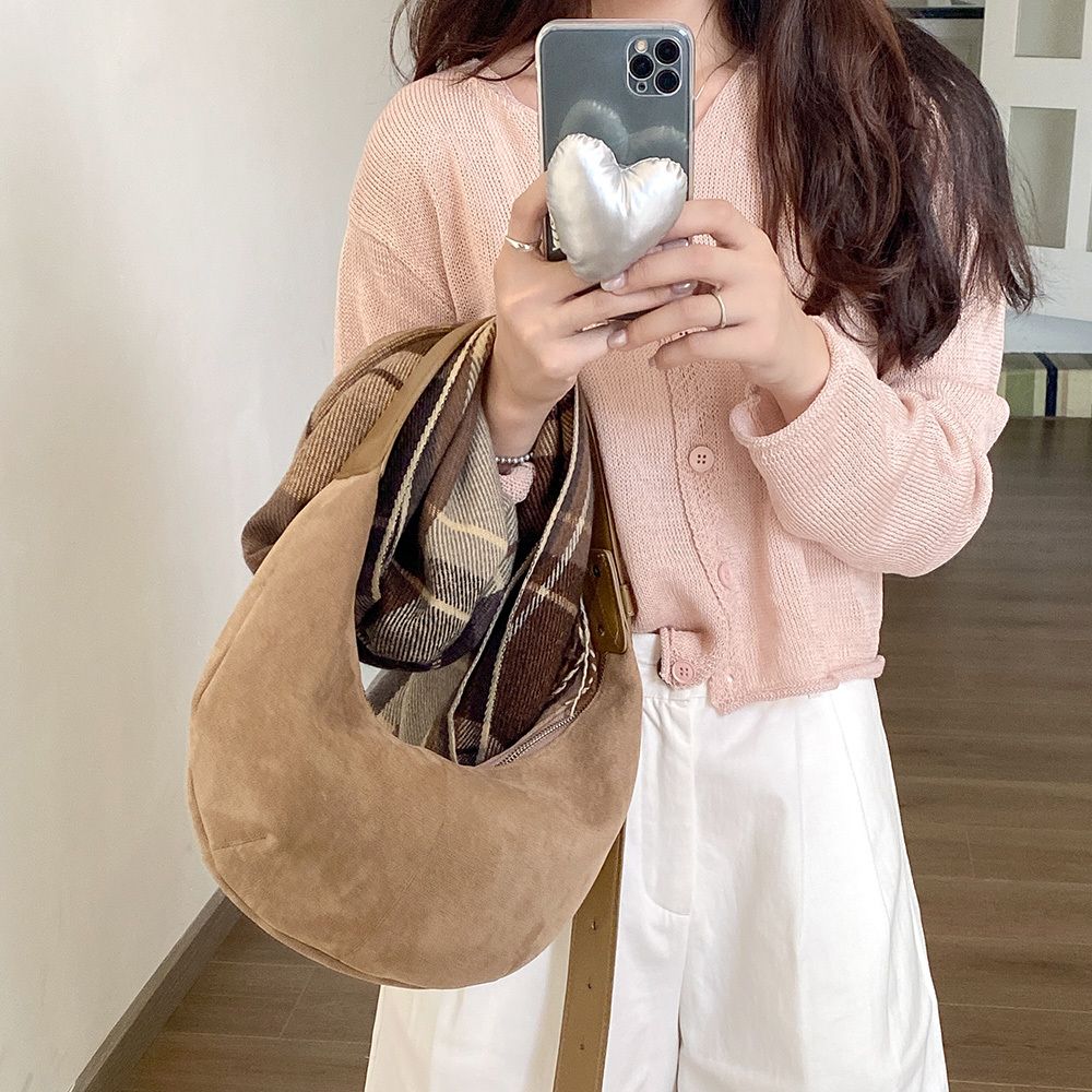크로스백 여성 가방 반달형 숄더백 캐주얼 데일리백