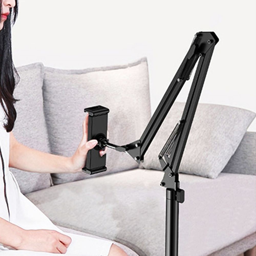 태블릿 거치대 블랙 거실 조절 멀티 휴대용