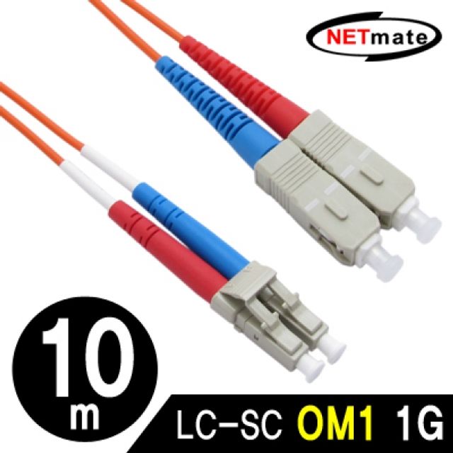 NETmate 광점퍼코드 LC SC 2C 멀티모드 10m