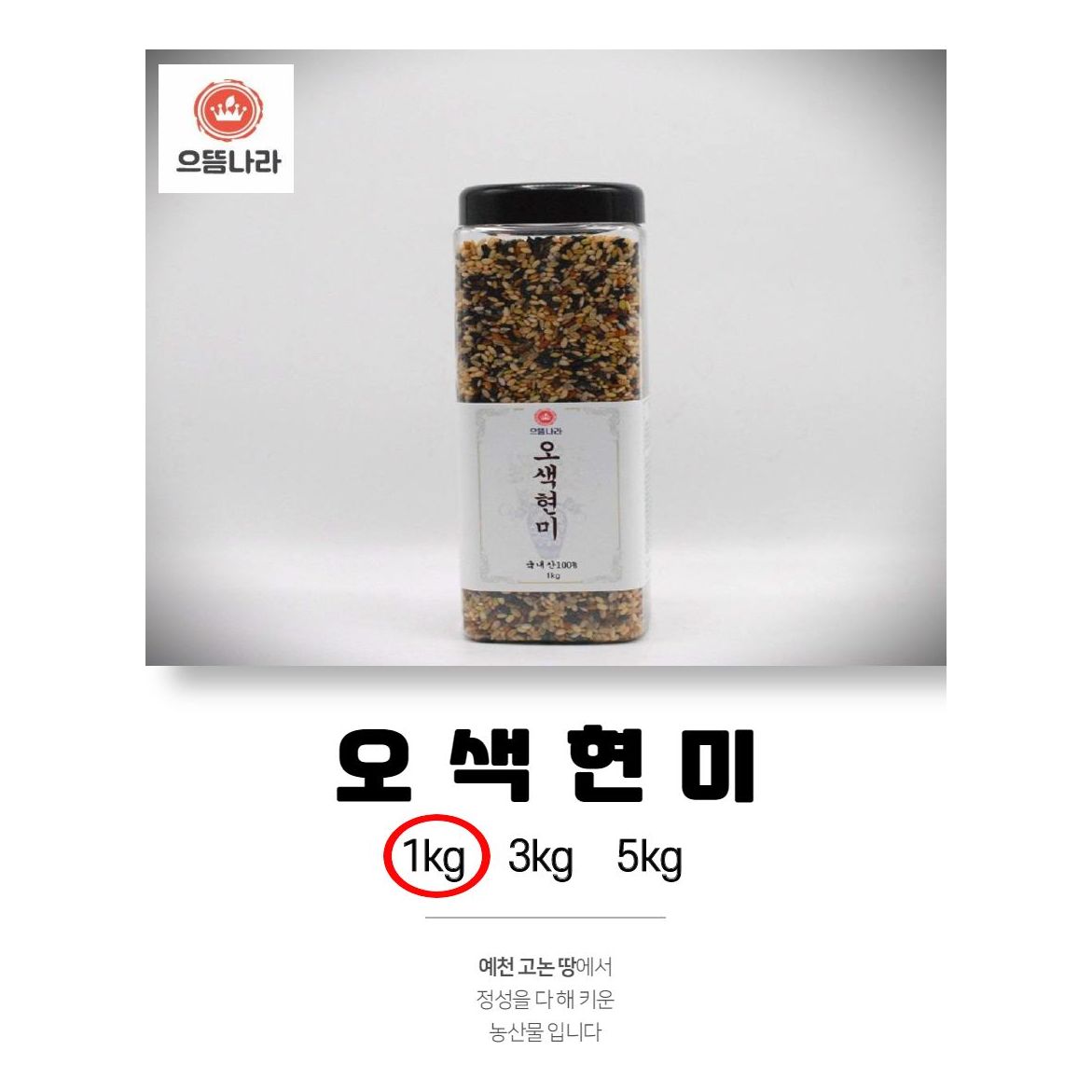 으뜸나라 웰빙 국내산 오색현미 1kg