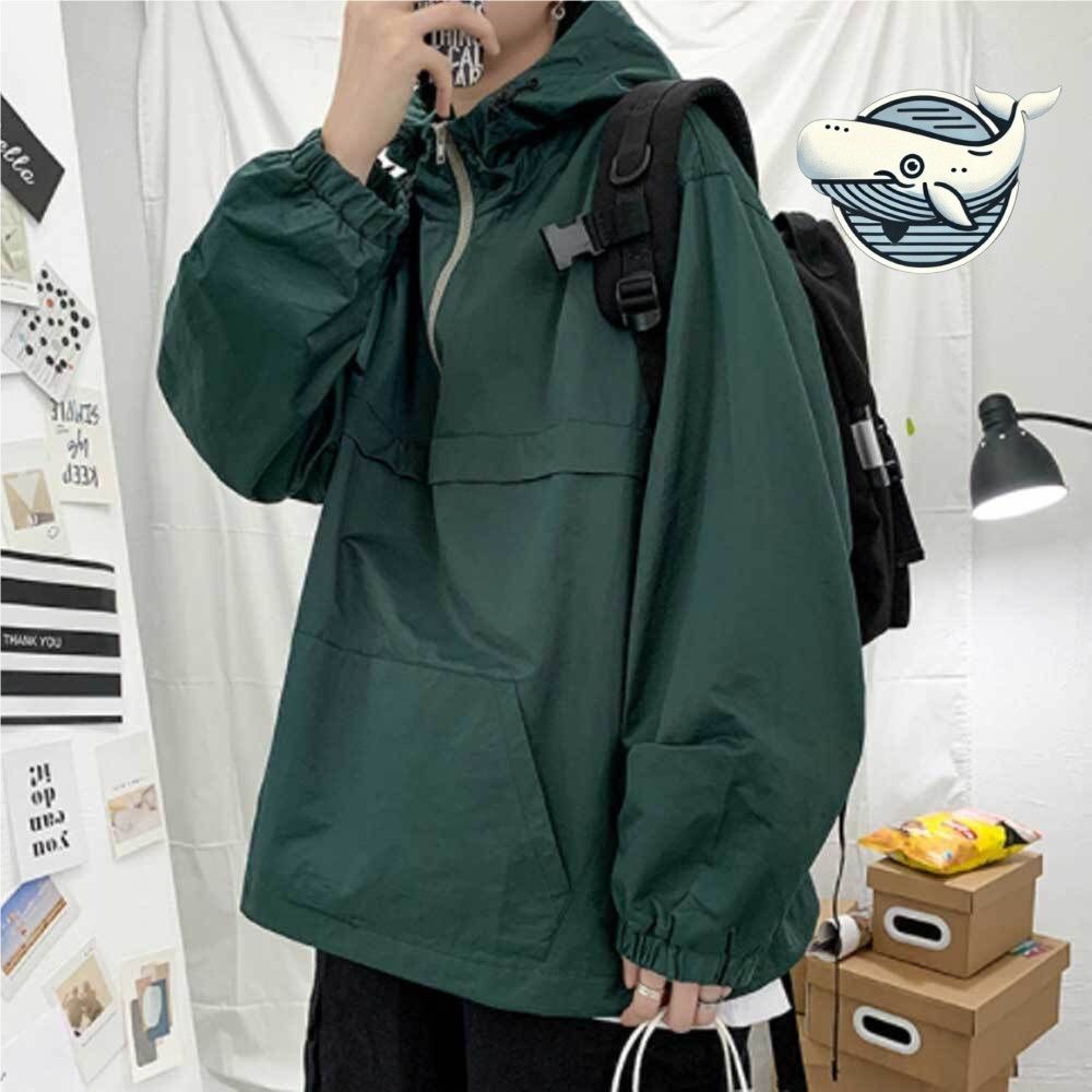 가벼운 남자 후드 아노락 자켓 데일리 아이템