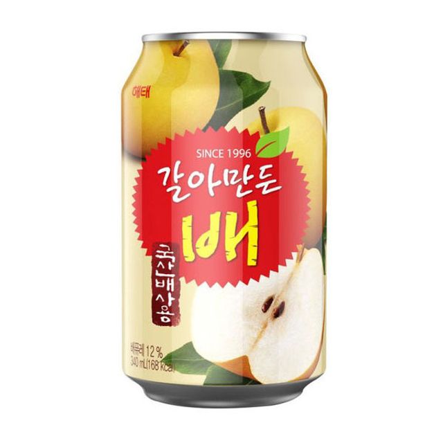 해태음료 갈아만든배 340ml 캔 x 24