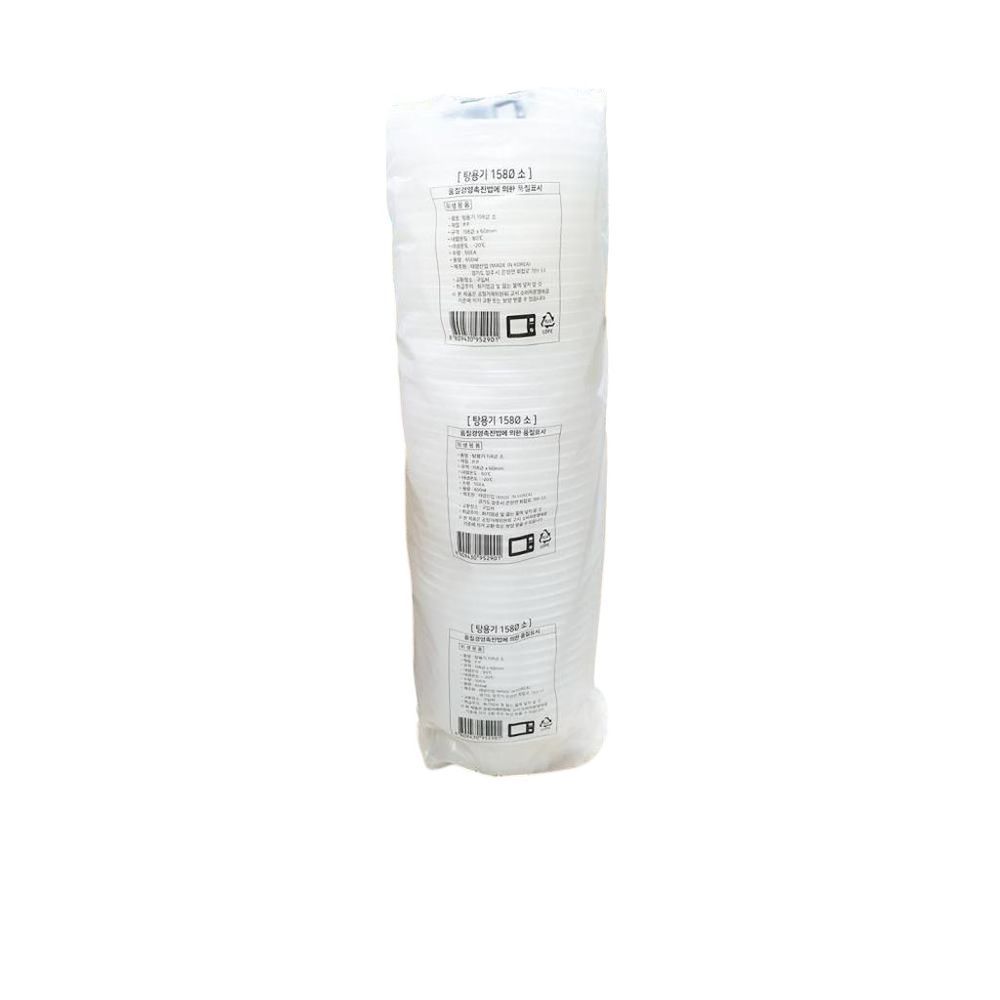 일회용기세트소 158파이x60mm 50입 국물용 1개