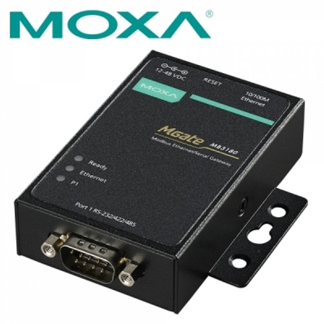 MOXA MGate MB3180 RS232/422/485 Modbus TCP 게이