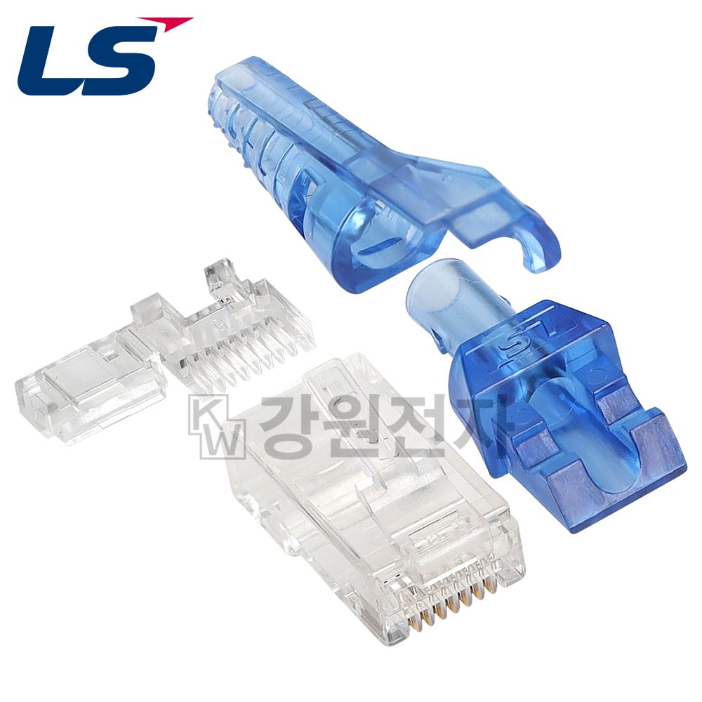 LS전선 CAT.6 UTP RJ45 턴부트 제작용 플러그(100개)