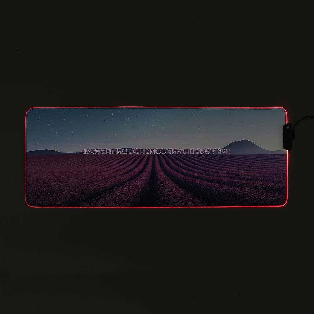 LED 마우스 장패드 80x30cm 논슬립 고무 휴대용 게임