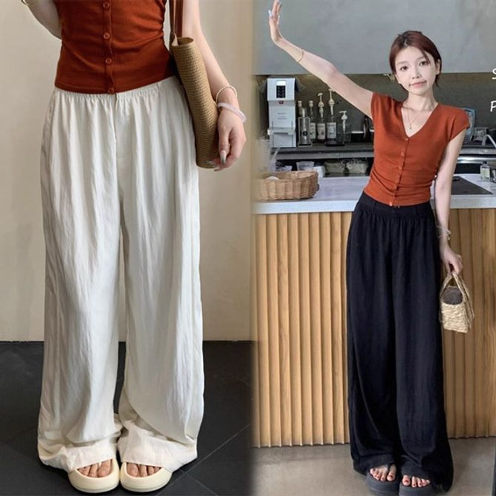가을바지 예쁜 뒷밴딩 여자바지 여자밴딩바지 슬