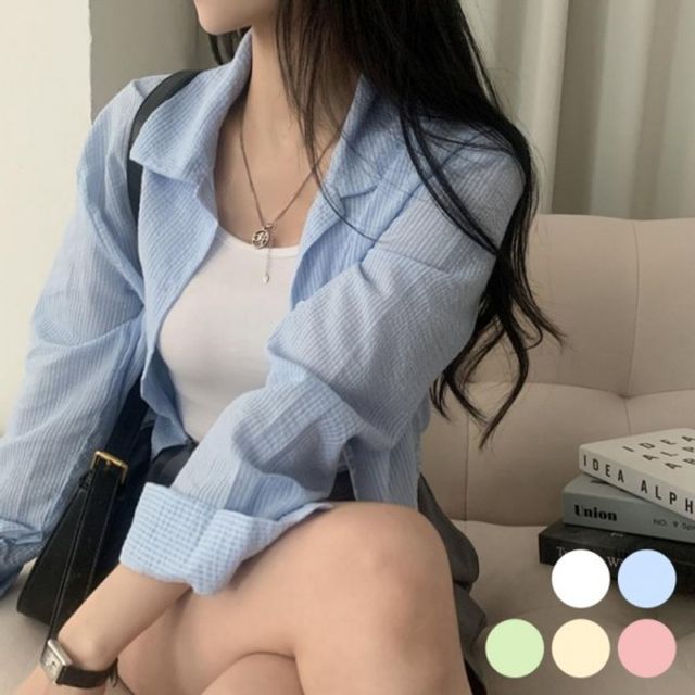 여름 소재 시원 기본 반크롭 데이 기장 잔스트라이프