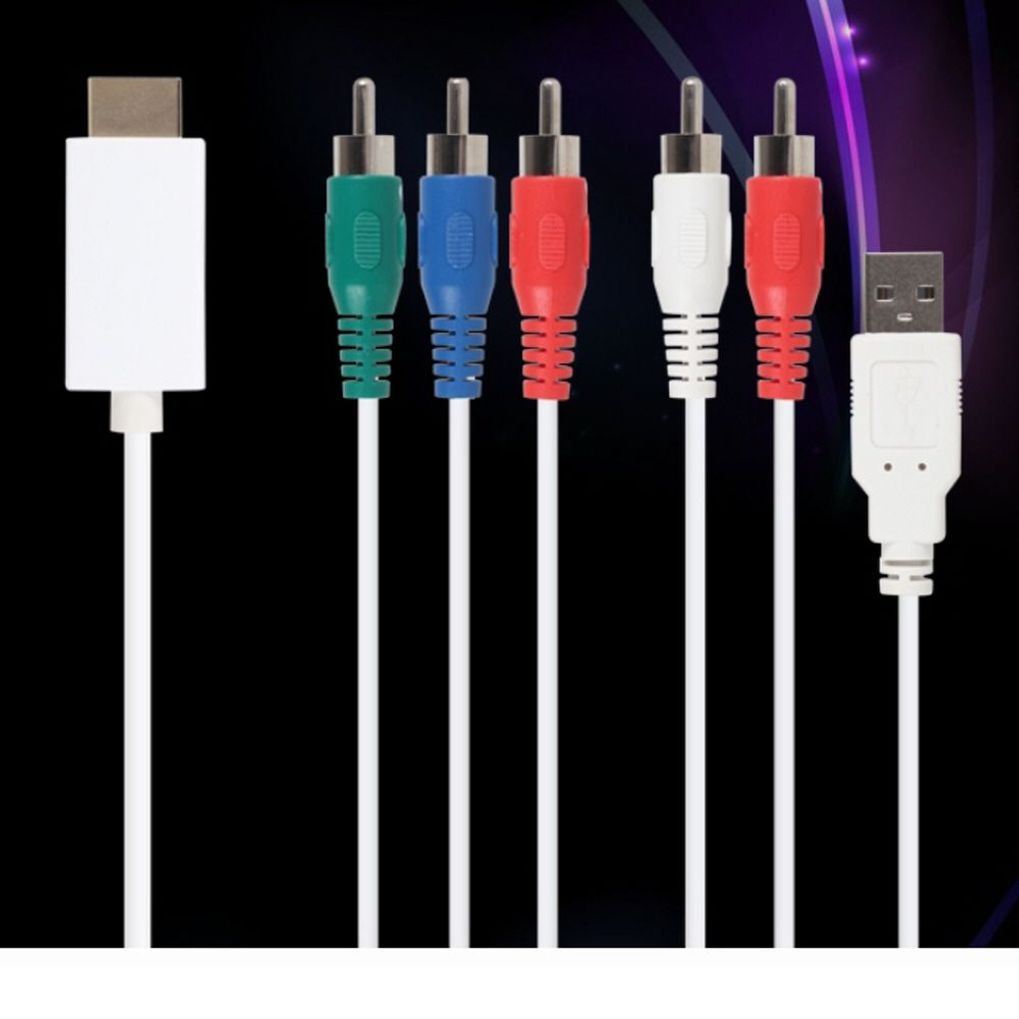 케이블 일체형 HDMI to 컴포넌트 컨버터 오디오 지원