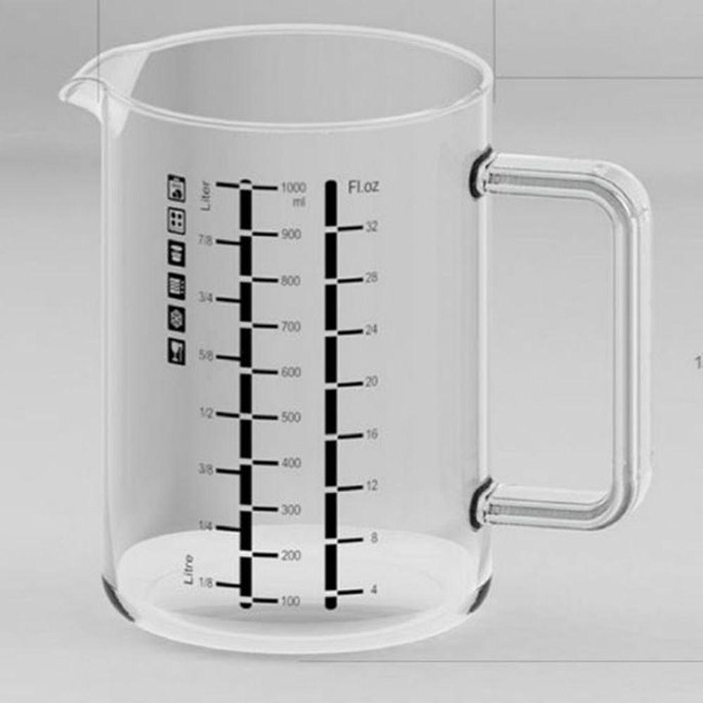 시맥스 유리 계량컵 비커 용량컵 제빵 계량컵 1000ml