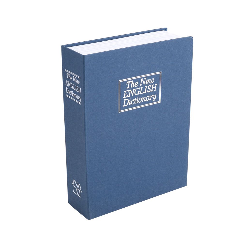 Blue 책모양 금고 열쇠형 서재 미니 책장 북세이프