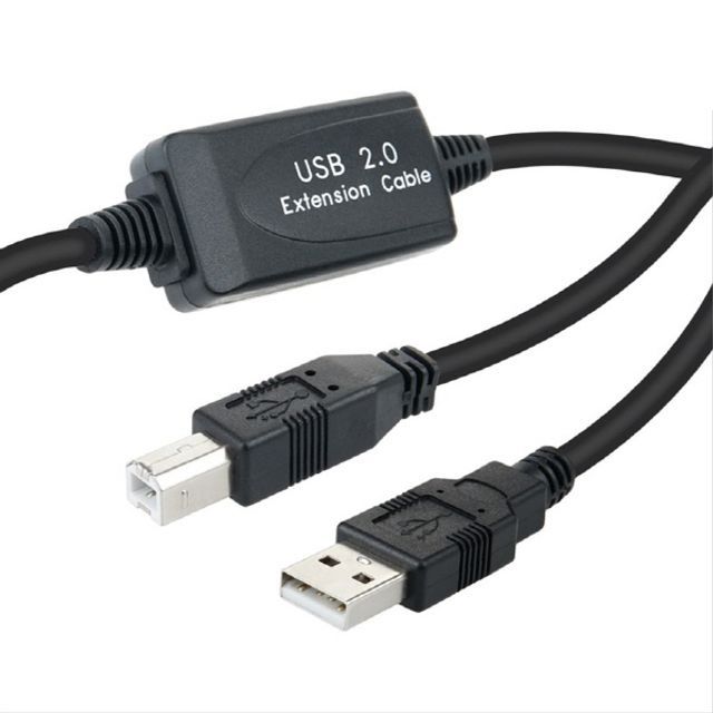 USB 2.0 리피터 케이블 무전원 USB-A to USB-B Activ