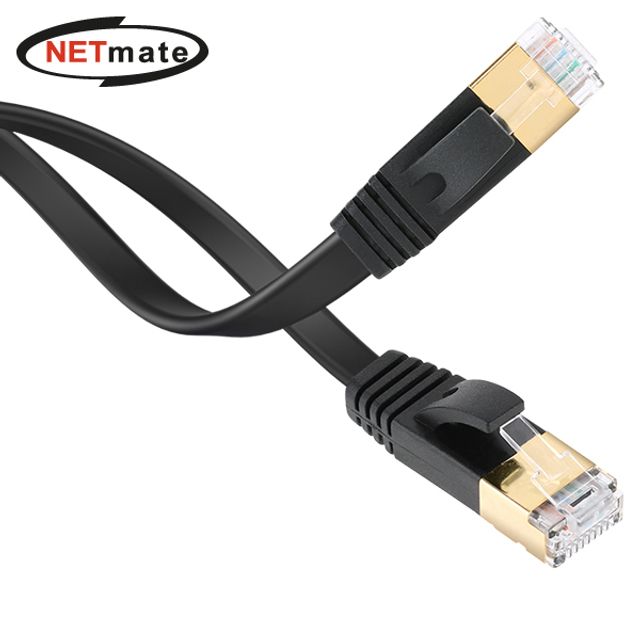 Netmate CAT.7 STP 랜선 평면 랜케이블 7M