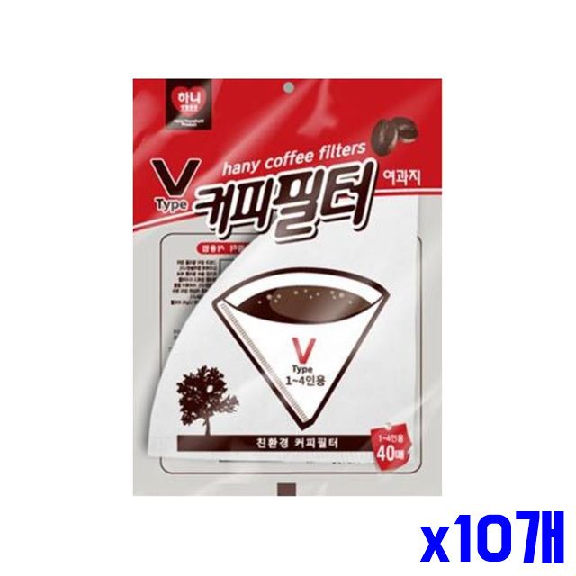40매 커피필터 고급펄프 커피여과지 x10개 여과지
