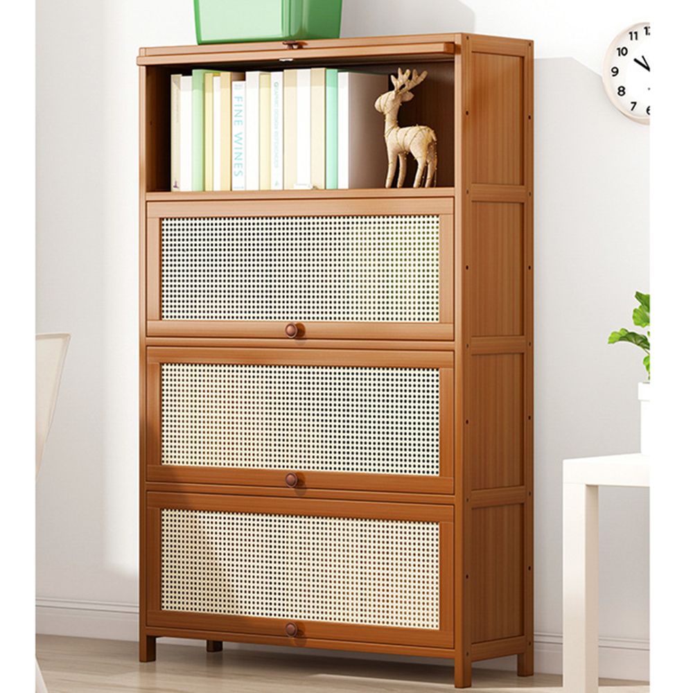 80cm 라탄 거실 수납장 4단