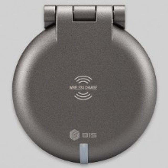 BIS빌트인 원형 가구 매입 콘센트 무선충전 BID-201