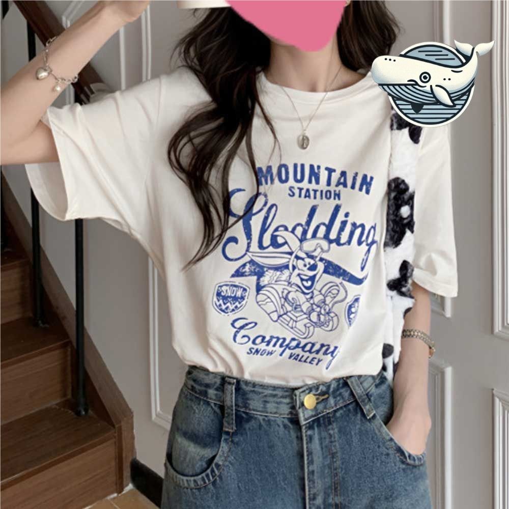 캐주얼 라운드넥 면티셔츠 데일리룩 데일리활용