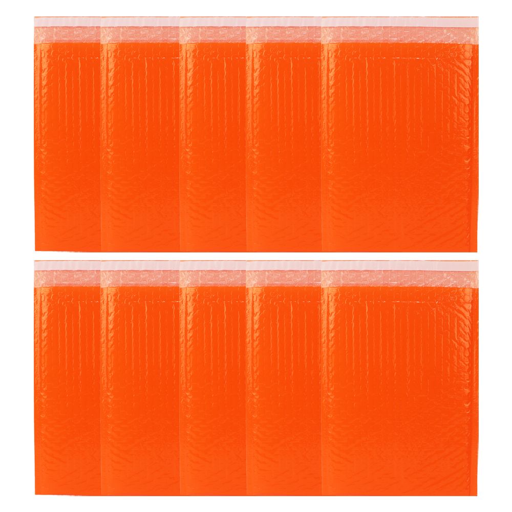 에어캡 택배안전 봉투 25cm x 37.5cm 오렌지색상 10개