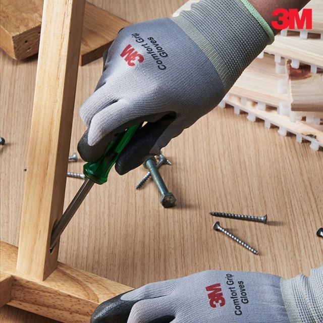 3M 컴포트 그립 NBR 폼코팅 장갑 (10켤레)