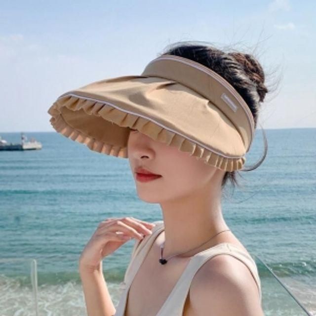 크로스백 베이지 썬캡 여름모자 와이드 그늘