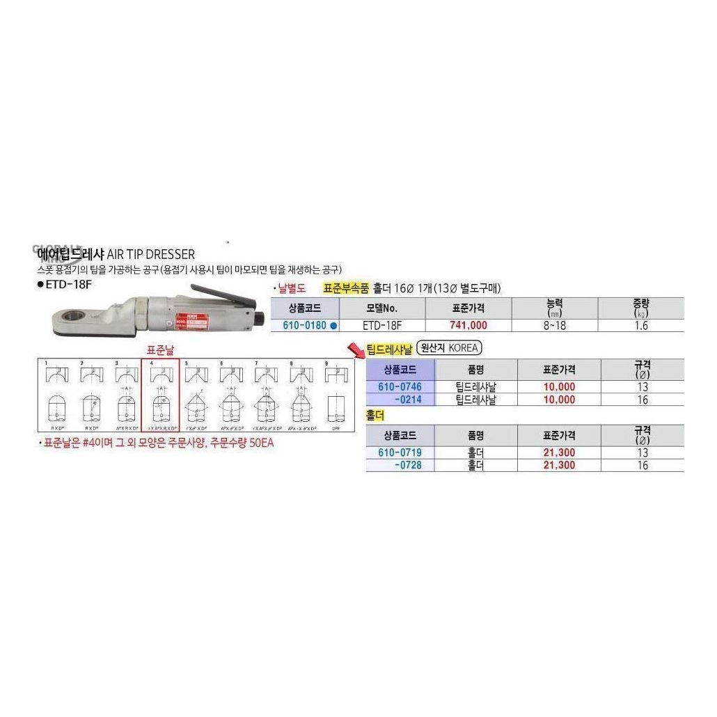 엠엠엠 홀더 ETD-18F용(13)