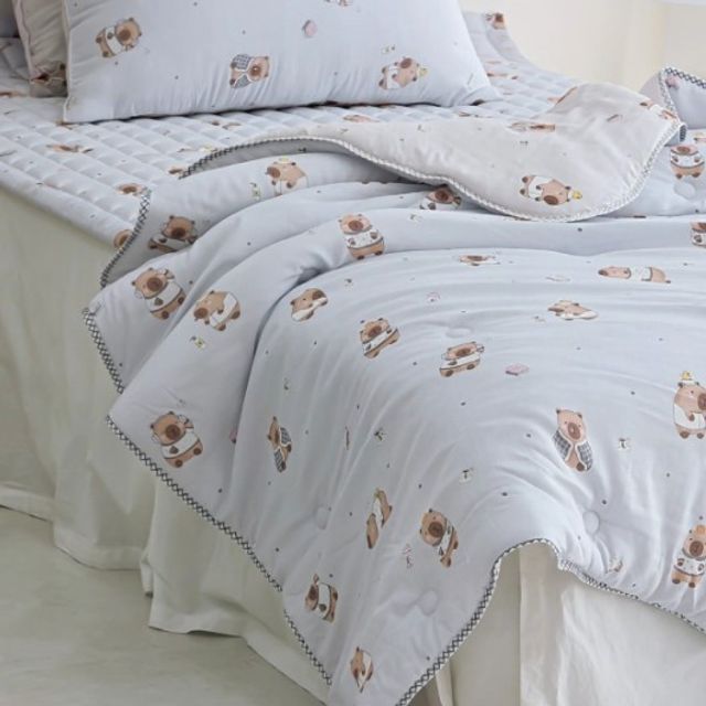 카피바라 모달 양면 차렵이불 S(싱글) 그레이 155 x 205cm