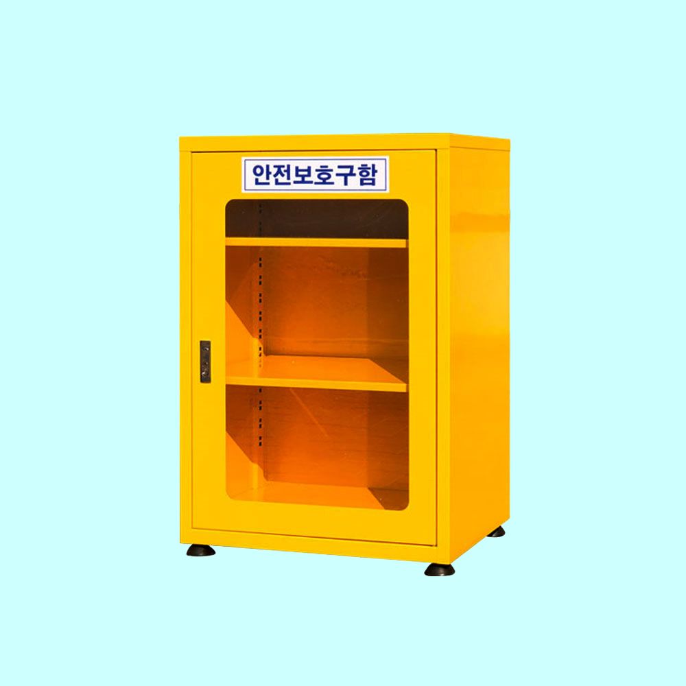 녹색안전 안전보호구함 2단 서랍 55 38 80cm
