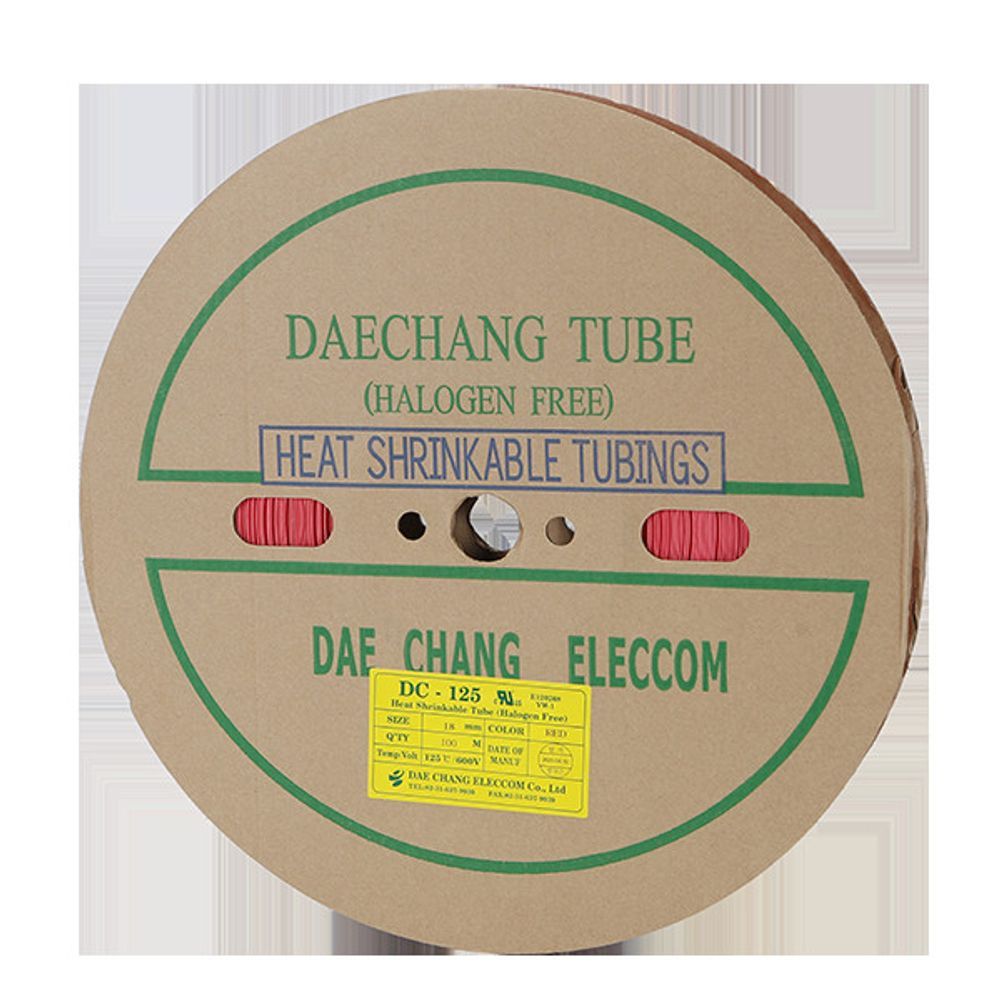 수축튜브 18MM 100M 적색 1롤