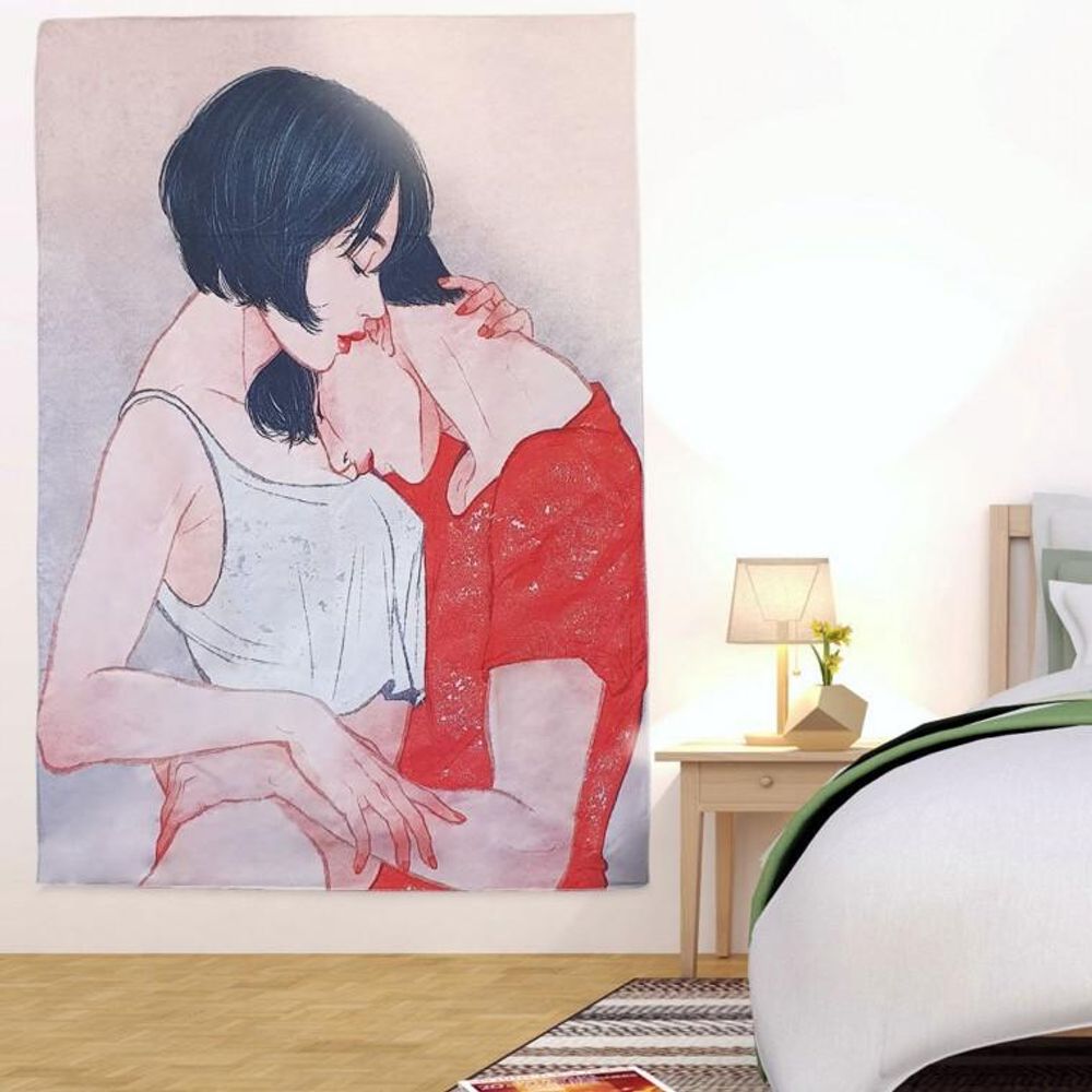 대형 테피스 벽장식 L 트리 인테리어 포스터 패브릭