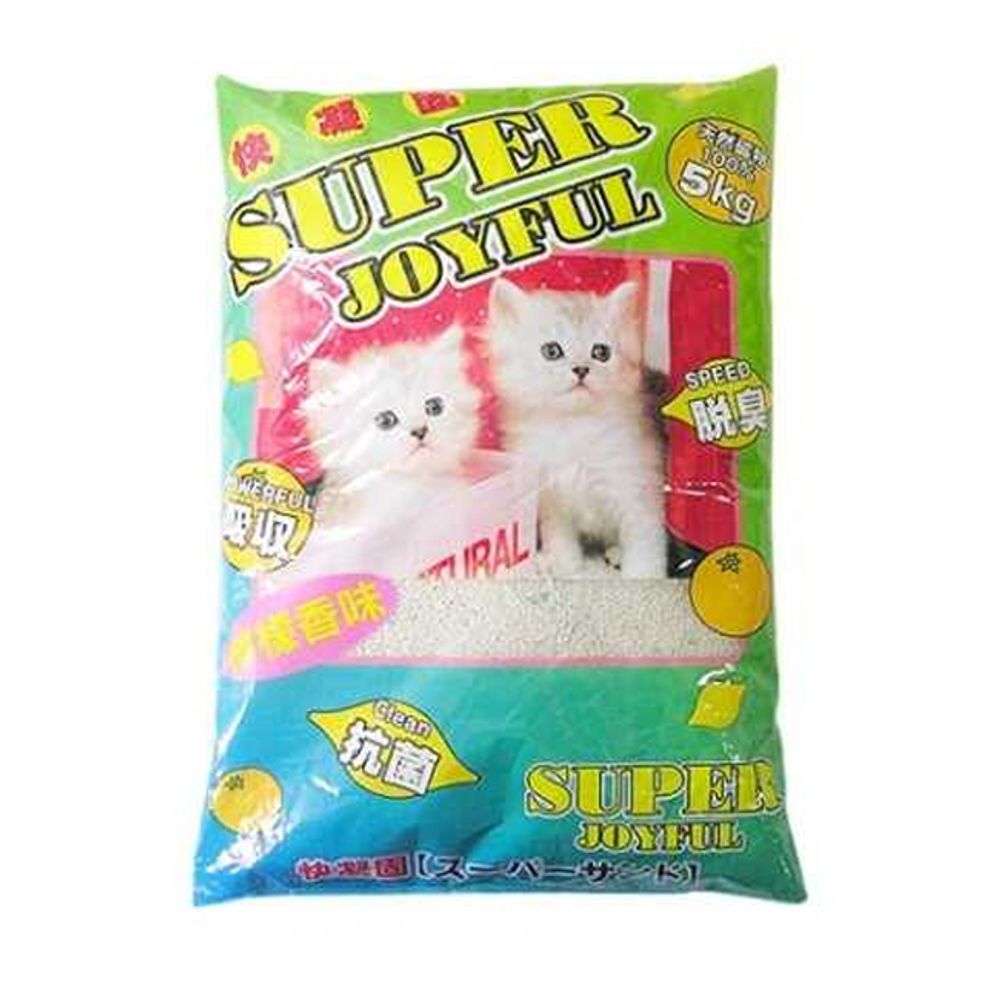 고양이 조이풀 모래 5kg 4P 냥이 응고형 화장실 샌드