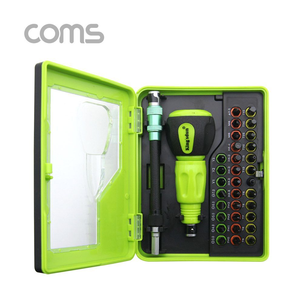 Coms 드라이버 세트 34 in 1 분해 조립 키트