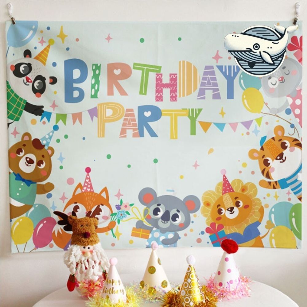 귀여운 생일파티 장식 큰 포스터 아이들 축하