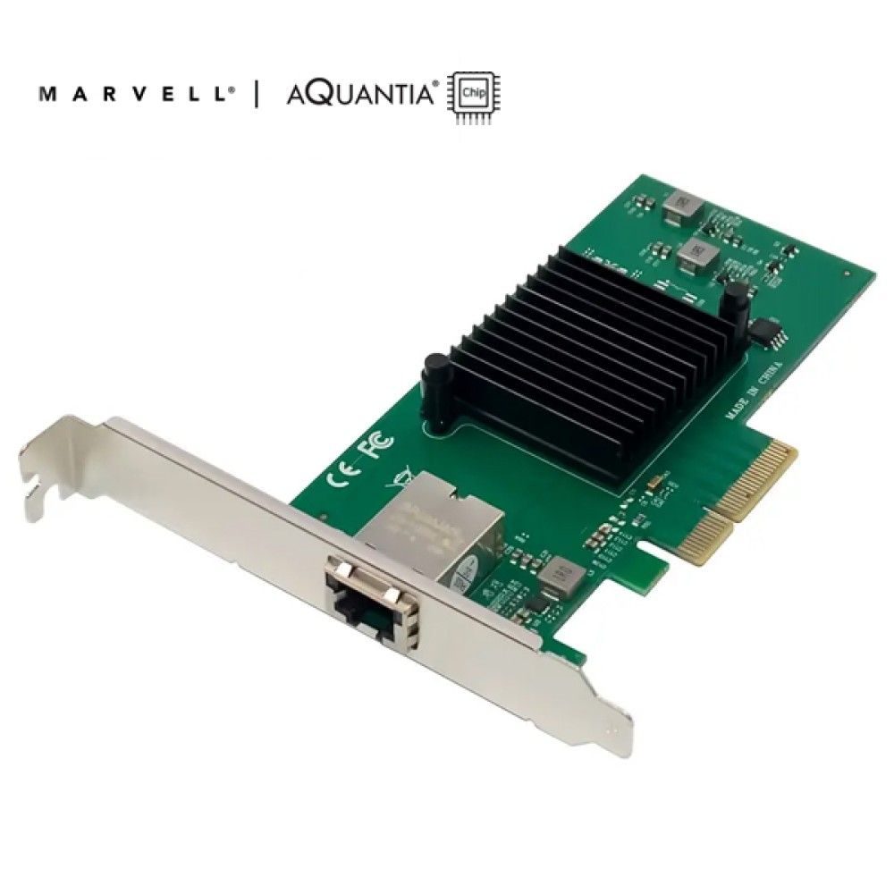 스타링크 PCIe 마벨 AQC107 칩셋 싱글포트 10G 랜카드