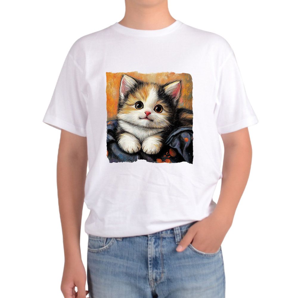 오버핏반팔티 전사이즈 아기고양이 CAT 담요 애완묘