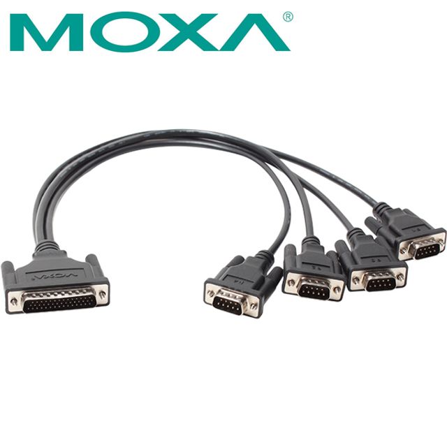 MOXA CBL-M44M9x4-50 4포트 시리얼카드 케이블 0.5m