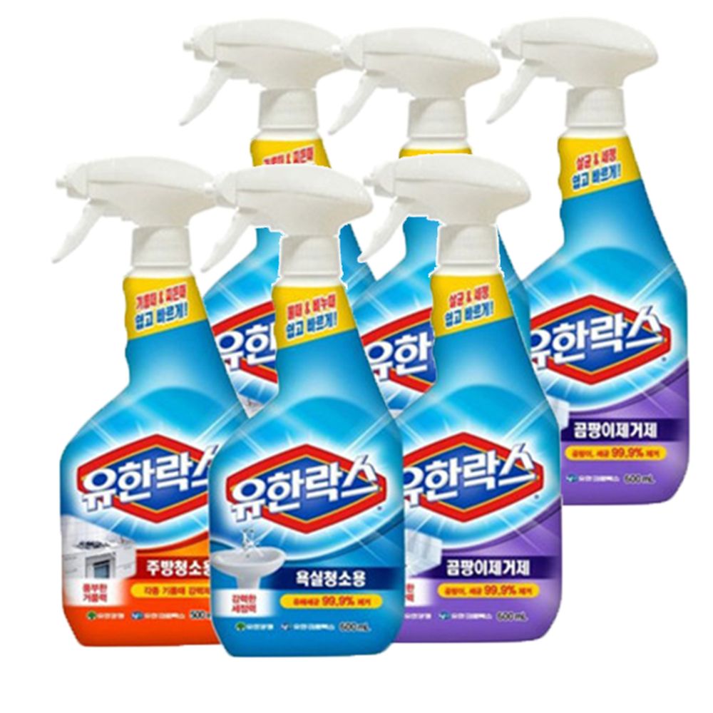 유한락스 주방 욕실 청소용 곰팡이 세제 600ml
