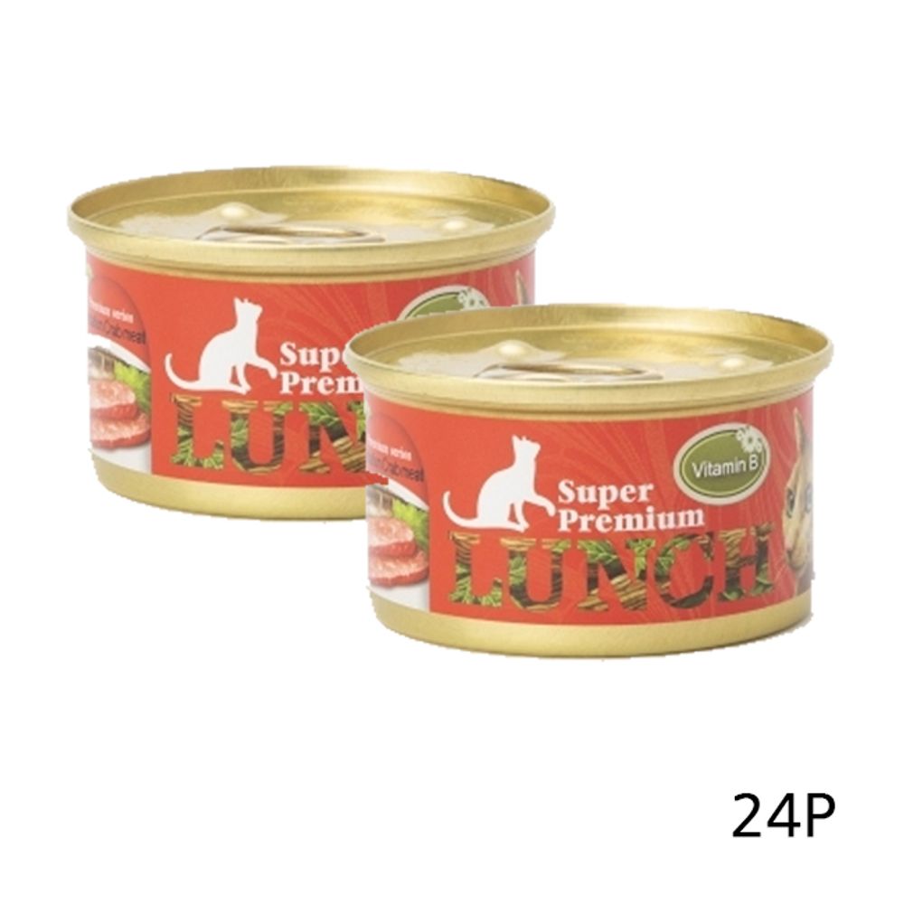 고양이 슈퍼프리미엄 참치 게살캔 24P 습식 사료 간식