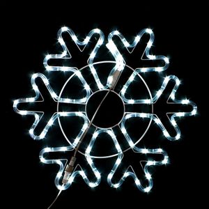 아이티알,NU LED 논네온설정 55cm 백색 크리스마스 눈꽃 장식전구