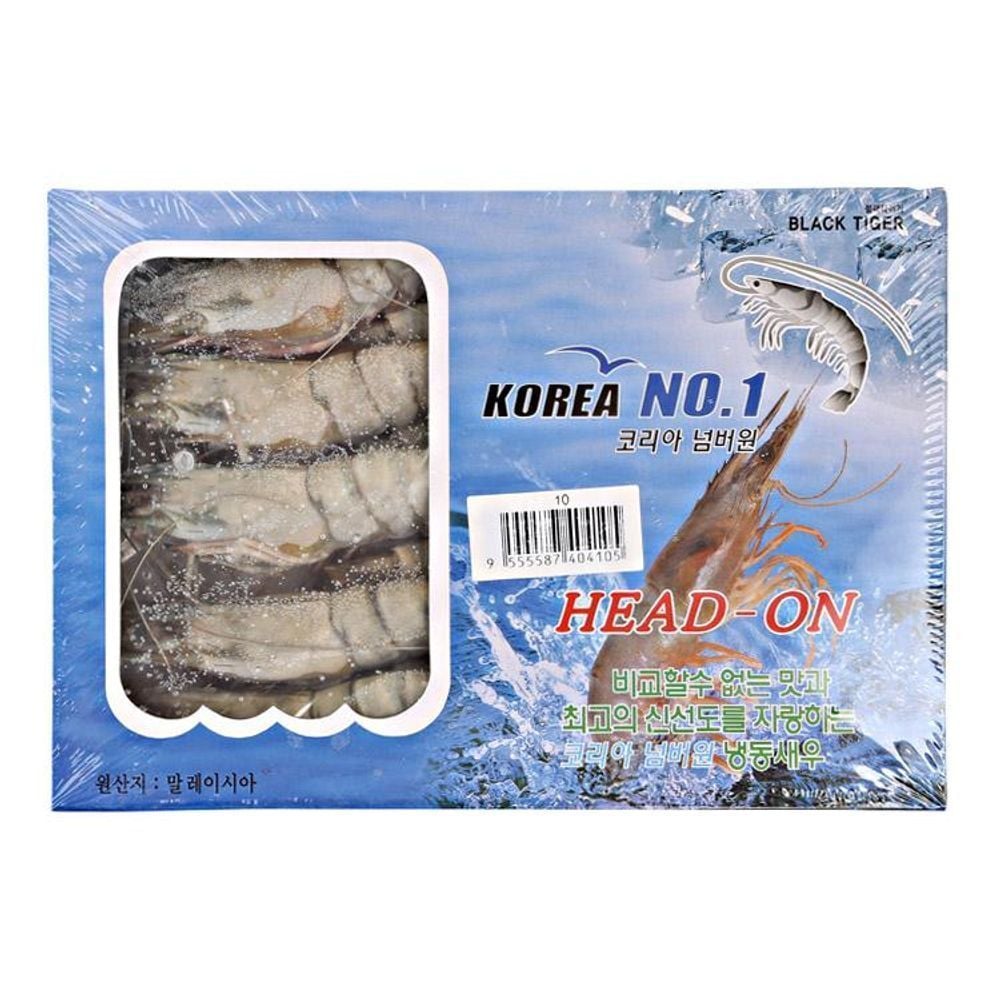 코리아 넘버원 냉동 새우(블랙) 450G(8-12미)