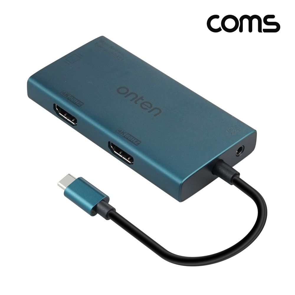 (COMS) USB C타입 듀얼 HDMI + VGA 멀티 영상컨버터
