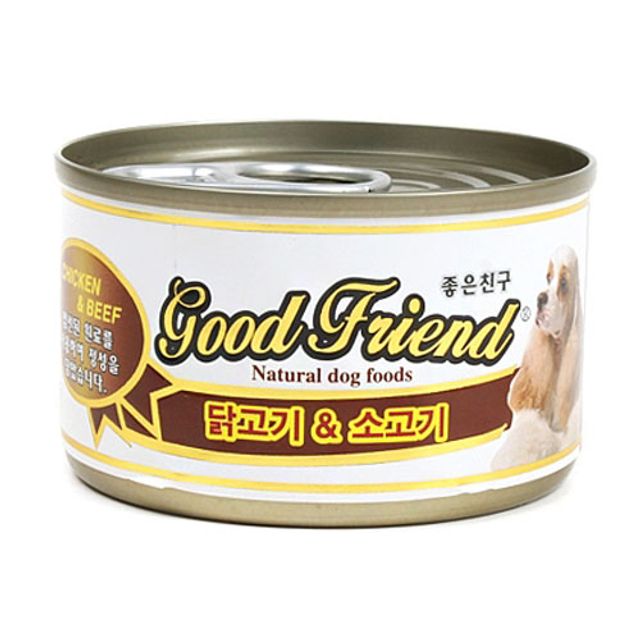 강아지 애견 간식 통조림 캔 닭고기 소고기 100g 24