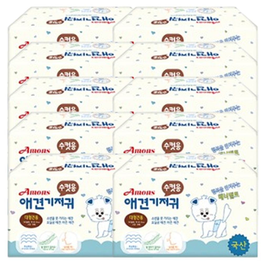 강아지 기저귀 수컷 대형견용 10매입 10P 매너벨트