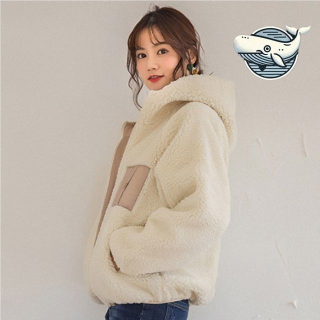 포근한 뽀글이 후드집업 여성용 플리스 자켓
