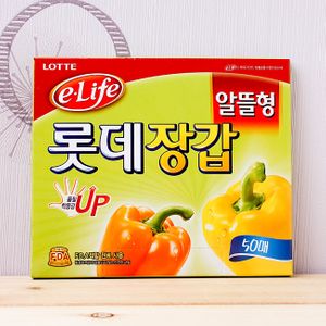 아이티알,NU 50매 롯데위생장갑 NEW 알뜰형 일회용 비닐장갑
