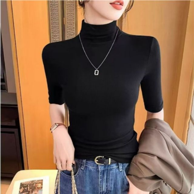 반팔면티셔츠 5부 슬림 기본